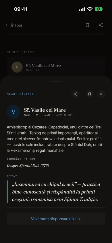 Un citat dintr-un Sfânt Părinte într-o fereastră, tema protestantă